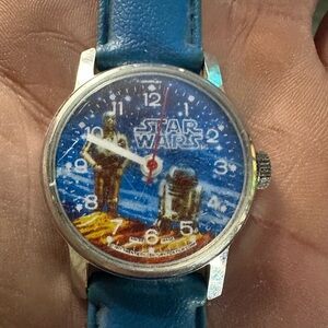 Vintage 1977 Star Wars C-3PO & R2-D2 Wind-Up Swiss Watch – Works Great!
